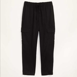 Lou & Grey BLACK Fluid Twill Cargo Pants